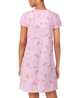 Flutter Sleeve Knit Ruffle Nightgown