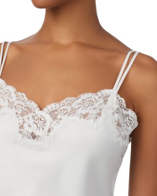 New Signature Satin Lace Cami Top & Ankle Pant Pajama Set