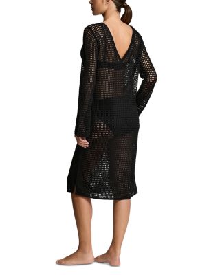 Long Sleeve Beach Cover Up Dress