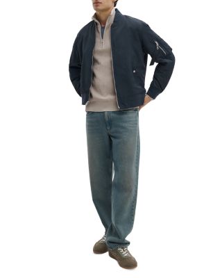 Caden Washed Quarter Zip Sweater