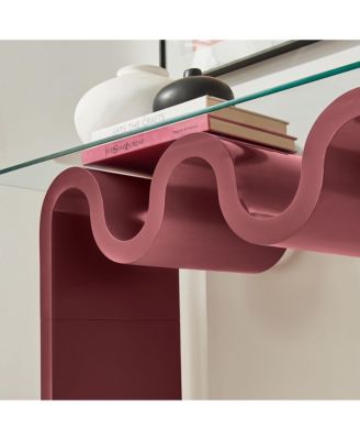  Ondine Glass Top 50" Console Table