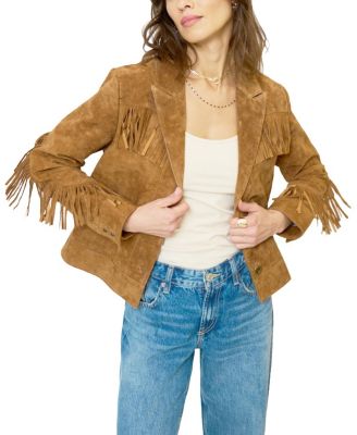 Women's Atlas Genuine Suede Fringe Blazer