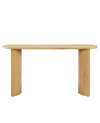  Aspect Oval Wood Entryway Console Table