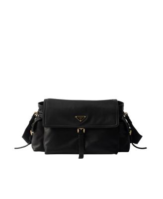  Explore Large Nappa Leather Shoulder Bag With Flap