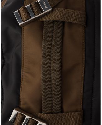 Re-Nylon and Saffiano Leather Backpack