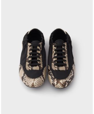  Women's Collapse Re-Nylon And Printed Ayers Leather Sneakers