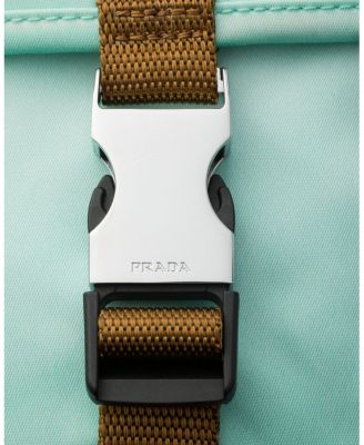  Antiqued Re-Nylon and Leather Shoulder Bag