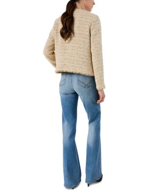 Talia Tweed Collarless Jacket