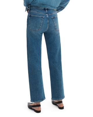 Harlow High Rise Straight Leg Ankle Jeans in Accord