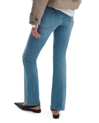 Peyton Mid Rise Bootcut Jeans in Everglade