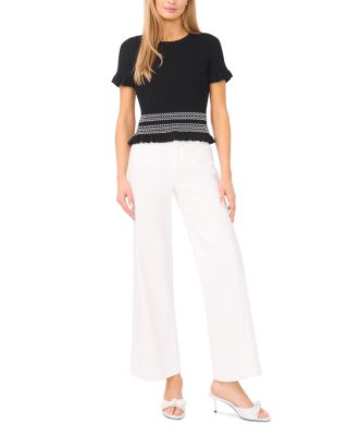 Elise Contrast Stitch Pullover