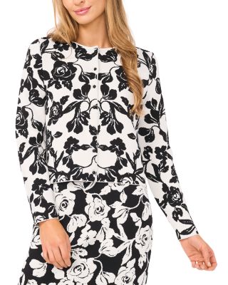 Tory Rose Jacquard Cardigan