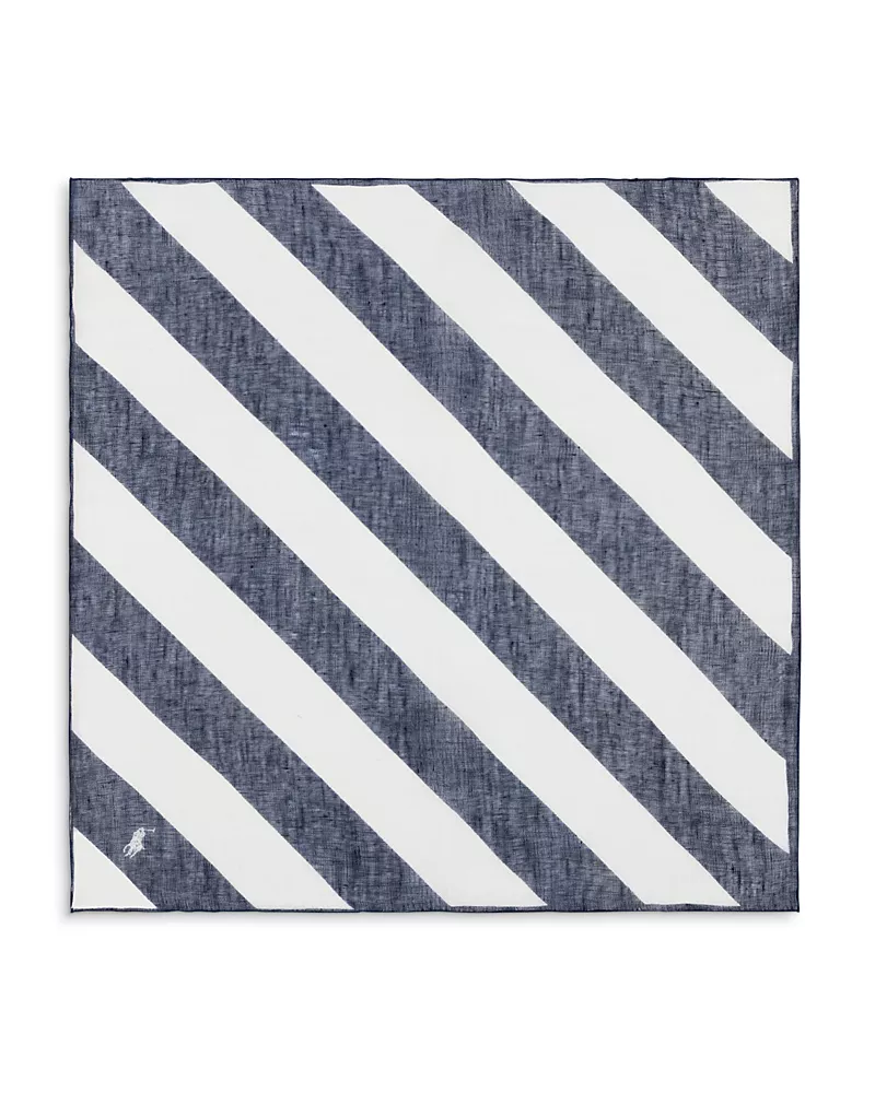 Polo Ralph Lauren Rugby Stripe Square Linen Scarf