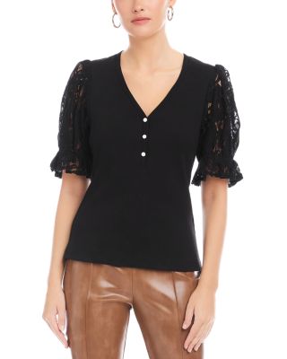 Tanya Lace Sleeve Top