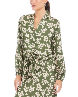 Scarlet Tie-Front Top