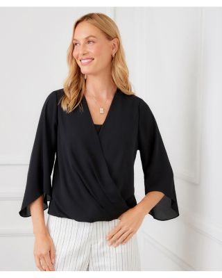 Drape Front Crossover Top