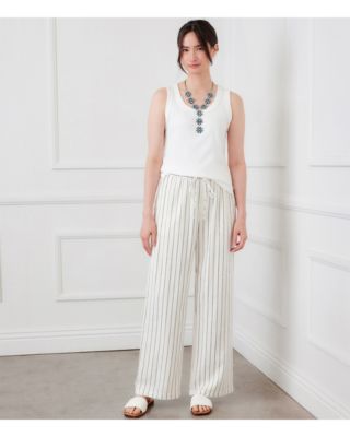 Striped Drawstring Pants