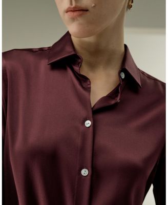  Timeless Silk Charmeuse Shirt