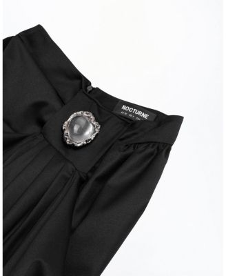  Accessory Detailed Pleated Pants