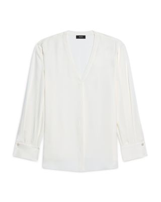 Silk Volume Sleeve Blouse