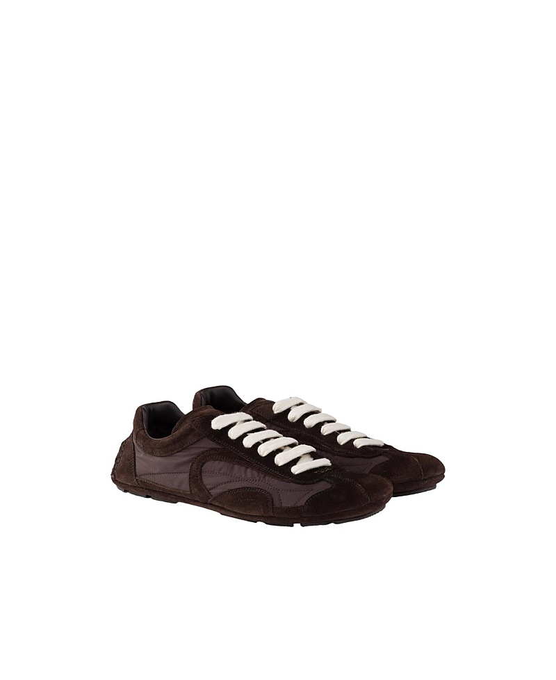 Prada Women's Montecarlo Re-Edition 2005 Suede and Re-Nylon Sneakers