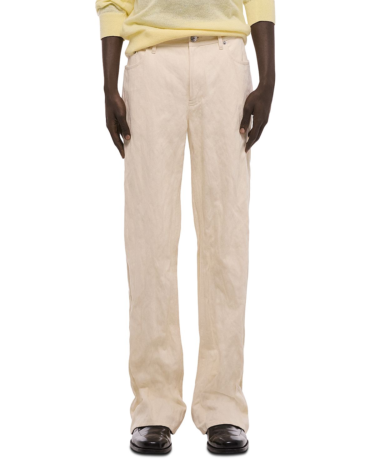 Helmut Lang Relaxed Fit Crushed Pants