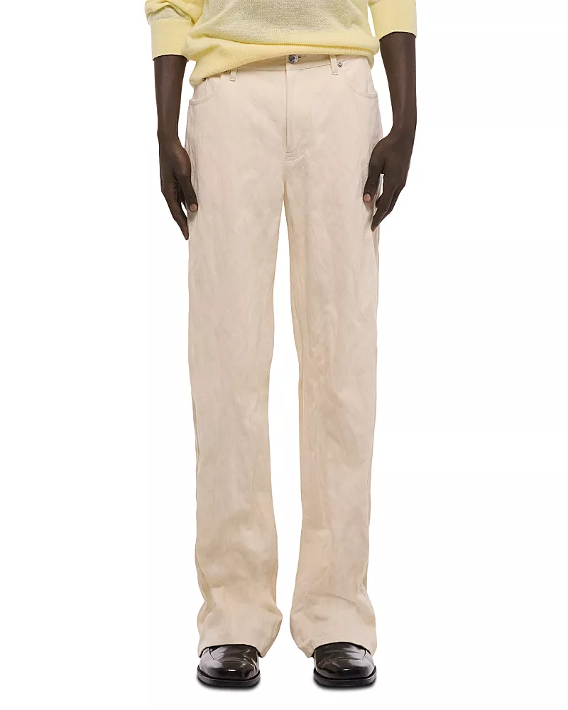 Helmut Lang Relaxed Fit Crushed Pants