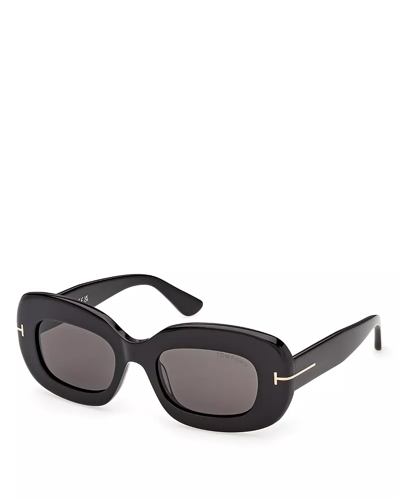 Tom Ford Rectangular Sunglasses, 50mm