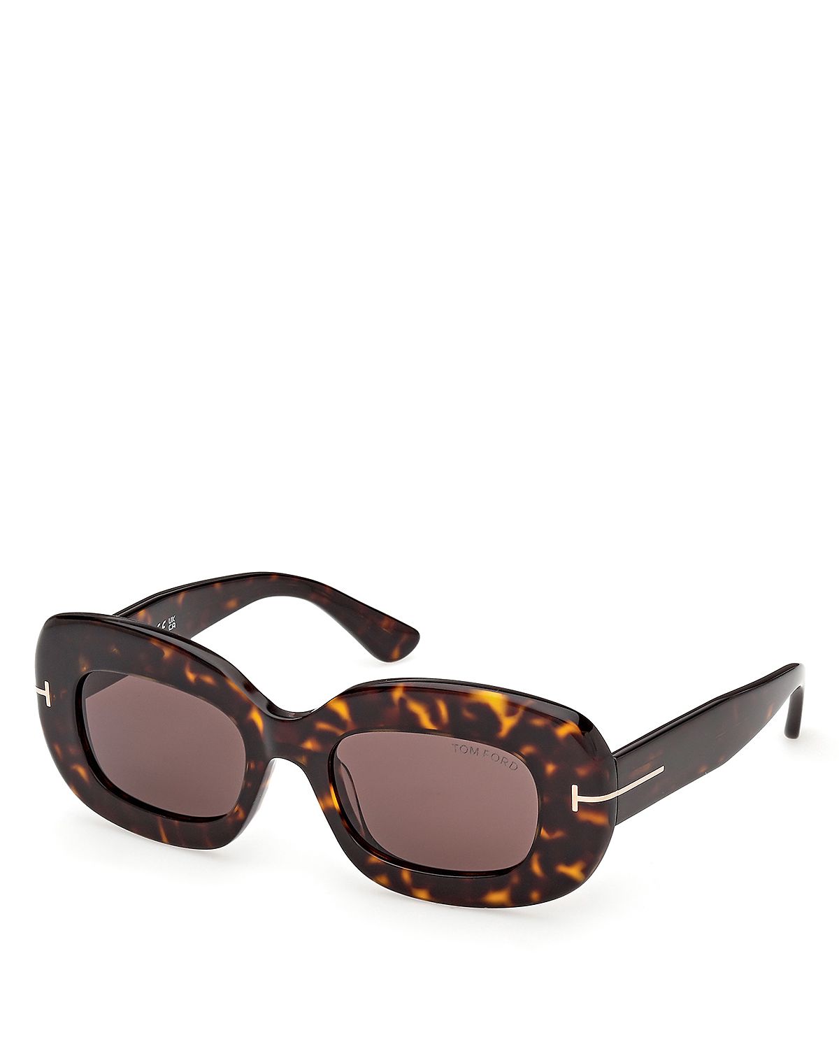 Tom Ford Rectangular Sunglasses, 50mm