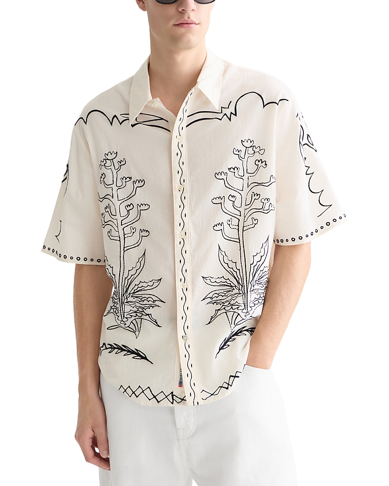 Scotch & Soda Embroidered Seersucker Shirt