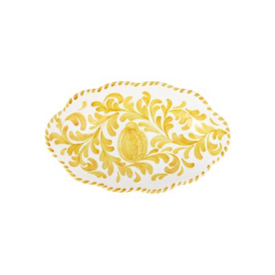 Arezzo Yellow Oval Bowl