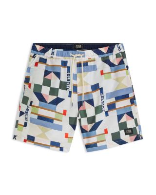 Printed Drawstring 6.2" Swim Shorts