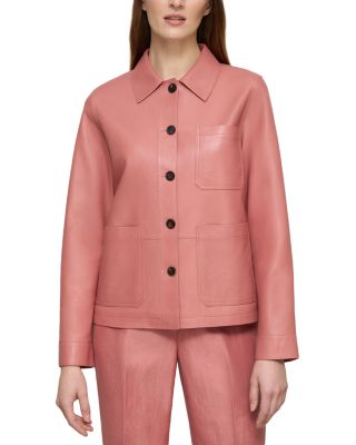 Leather Patch Pocket Jacket