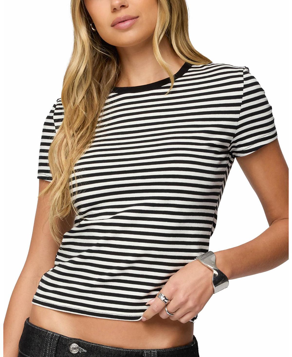 Edikted Nessie Striped T Shirt