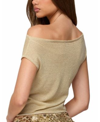  Holly Glitter Off Shoulder Top