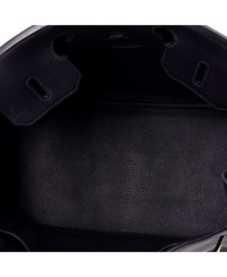 Birkin 35 Handbag Blue Togo with Gold Hardware