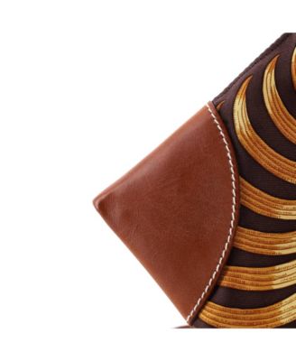 PM Silky City Bag Printed Silk and Leather