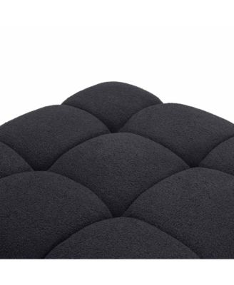 Calliope Faux Shearling Modular Ottoman