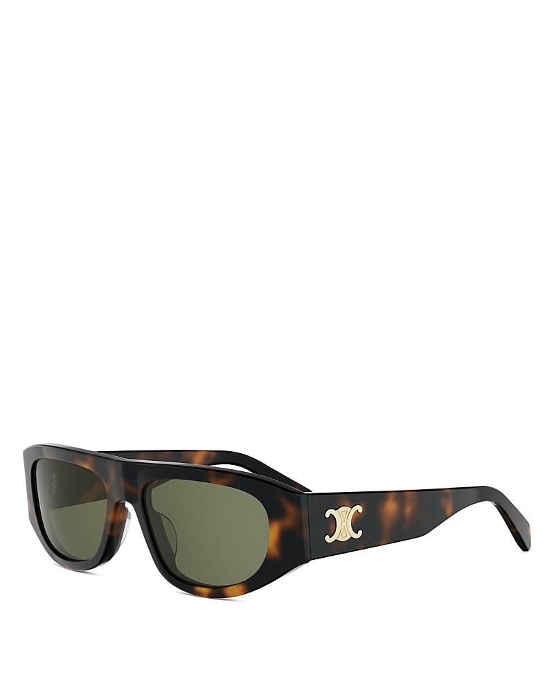 Celine Triomphe Square Sunglasses, 55mm