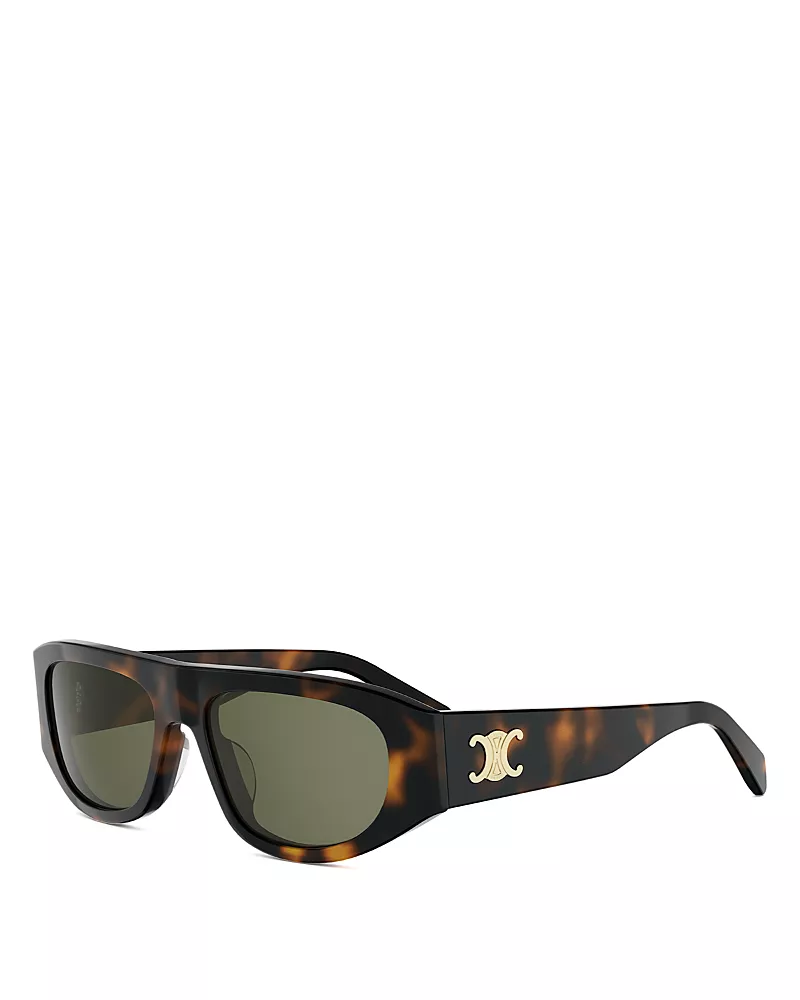 Celine Triomphe Square Sunglasses, 55mm