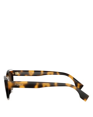 Lettering Oval Sunglasses, 51mm