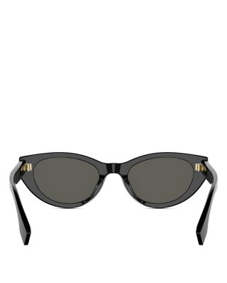 Lettering Oval Sunglasses, 51mm