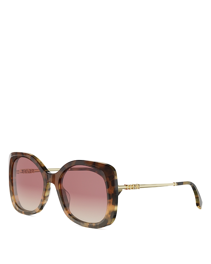 Fendi Fendigraphy Cat Eye Sunglasses, 55mm · OS