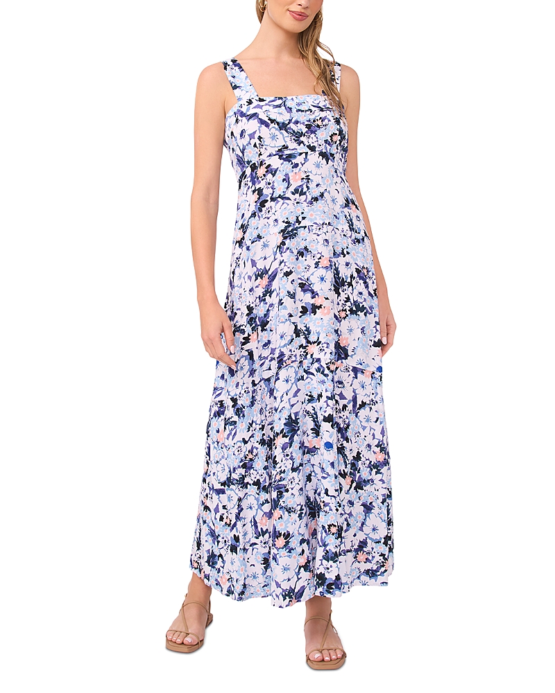 Vince Camuto Smocked Back Challis Maxi Dress