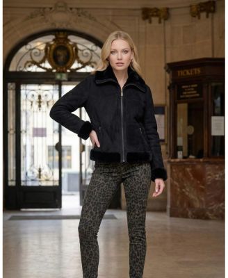  Merino Shearling Lamb Zip Jacket