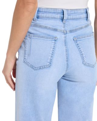 Iris High Rise Wide Leg Everyday Jeans in  Bleached Blue