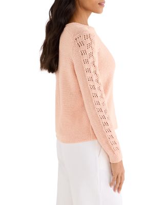 Crochet Sleeve Crimpy Cord Sweater