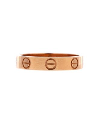  Love Wedding Band Ring 18K Rose Gold