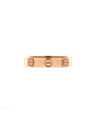  Love Wedding Band Ring 18K Rose Gold