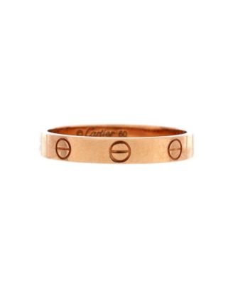  Love Wedding Band Ring 18K Rose Gold
